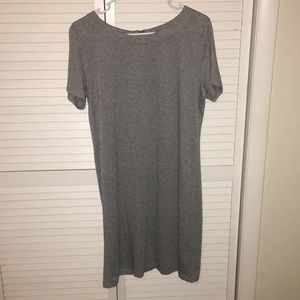 Gray T-Shirt Dress